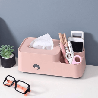 Creative Multifunctional Tissue Box and Desktop Organizer for Home or Office Price in Pakistan | LAPTAB