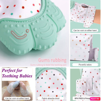 Baby Teething Glove Teether - Soft Silicone, Hands-Free Design, Unisex Price in Pakistan | LAPTAB