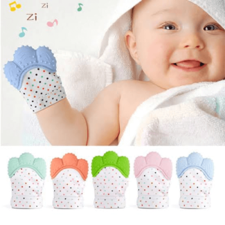 Baby Teething Glove Teether - Soft Silicone, Hands-Free Design, Unisex Price in Pakistan | LAPTAB