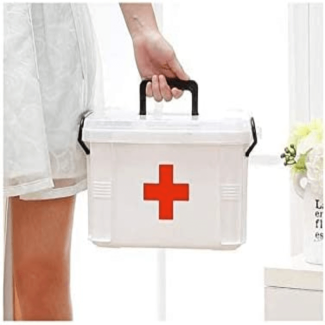 First Aid Kit Medicine Box - 2-Layer Organizer for Home, Office, and Travel Price in Pakistan | LAPTAB