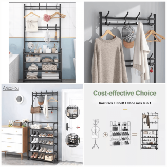 Stainless Steel 5-Layer Shoe Storage Organizer Rack for Small Spaces Price in Pakistan | LAPTAB
