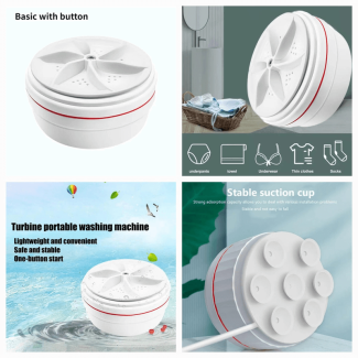 Portable Ultrasonic Mini Washing Machine for Travel and Everyday Use Price in Pakistan | LAPTAB