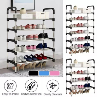 7 Layer Steel Shoe Rack Organizer - Durable, Waterproof, Space-Saving Design Price in Pakistan | LAPTAB