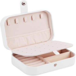 Medium Size Leather Jewelry Organizer with 2 Layers and Sturdy Lock Price in Pakistan | LAPTAB