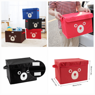 Cartoon Storage Box for Kids - Large Foldable Toy Organizer and Chest Price in Pakistan | LAPTAB