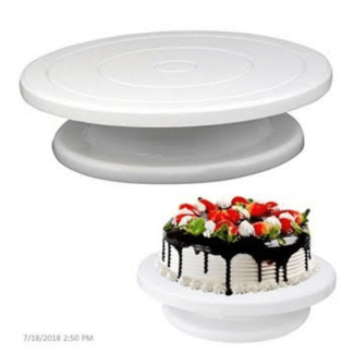 1 Pc 28cm Rotating Cake Stand for Easy Decorating and Icing Price in Pakistan | LAPTAB