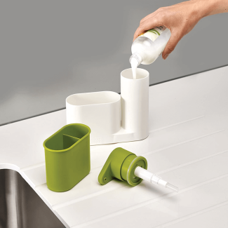 Sink Base Sink Tidy Set with Easy-Press Soap Pump and Storage Solution Price in Pakistan | LAPTAB