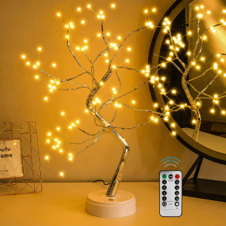Fairy Sparkly DIY Tree Lamp with Remote Control, LED Copper Wire Lights Price in Pakistan | LAPTAB