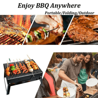 Portable Folding Charcoal Barbecue Grill - Durable Stainless Steel Design Price in Pakistan | LAPTAB