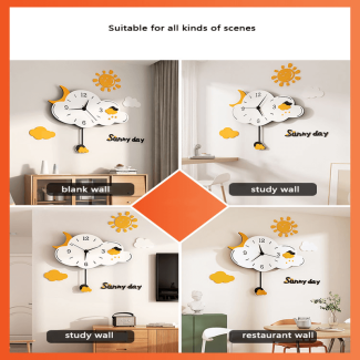 Creative Acrylic Wall Clock - Modern Design for Home or Office Decor Price in Pakistan | LAPTAB