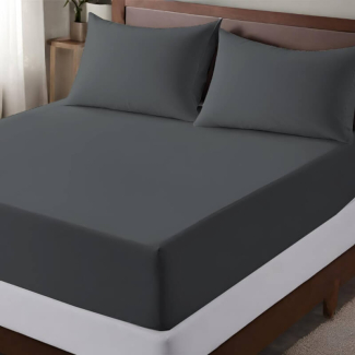 Durable Black Rubberized Bed Cover, Machine Washable, No Size Reduction Price in Pakistan | LAPTAB