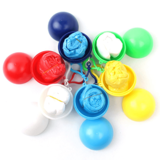 5 pcs Spherical Raincoat Plastic Ball Keychain with Carabiner Hook Price in Pakistan | LAPTAB