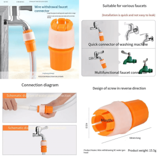 2 Pcs Water Hose Quick Connectors for Indoor and Outdoor Faucets Price in Pakistan | LAPTAB