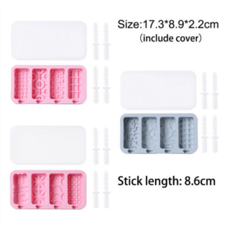 2 pcs Silicone Ice Popsicle Mold - BPA-Free, Non-Stick, Easy to Clean Price in Pakistan | LAPTAB
