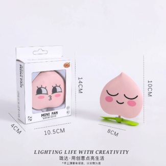 Heart Shape LED Makeup Mirror with Mini Fan - Portable & Rechargeable Price in Pakistan | LAPTAB