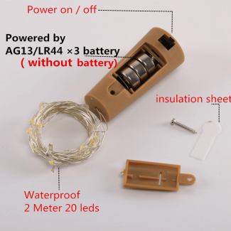 LED Copper String Lights for Wine Bottles - 3m, 30 LEDs, Battery Operated Price in Pakistan | LAPTAB