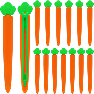 Cute Carrot Shape Food Bag Sealing Clips - Pack of 15 for Freshness Price in Pakistan | LAPTAB