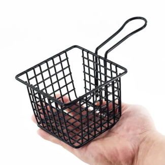Mini Square Iron Fries Bucket for Stylish Food Presentation and Serving Price in Pakistan | LAPTAB