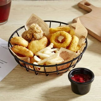 Round Iron Platter Bucket for Stylish Food Presentation and Serving Price in Pakistan | LAPTAB