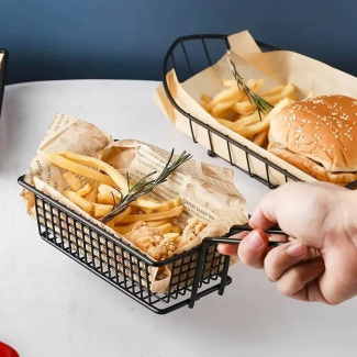 Rectangle Iron Fries Bucket for Premium Food Presentation Price in Pakistan | LAPTAB