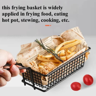 Rectangle Iron Fries Bucket for Premium Food Presentation Price in Pakistan | LAPTAB