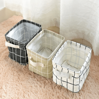 Mini Oxford Foldable Organizer Basket for Space-Saving Storage Solutions Price in Pakistan | LAPTAB