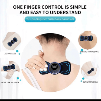 EMS Portable Mini Electric Neck and Back Massager with 6 Modes Price in Pakistan | LAPTAB