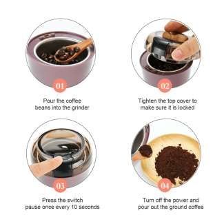 Coffee Grinder Machine - Mini Electric with Stainless Steel Blade, 50g Capacity Price in Pakistan | LAPTAB