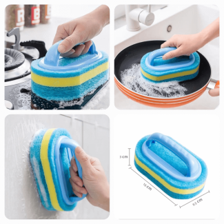 Magic Sponge Brush With Handle for Easy Stain and Rust Removal Price in Pakistan | LAPTAB