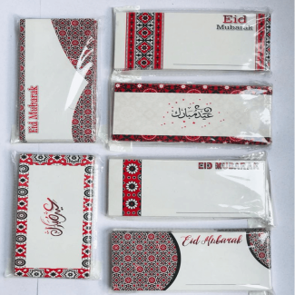 Eidi Envelop Ajrak Design Pack of 20 Luxury Premium Card Envelopes Price in Pakistan | LAPTAB
