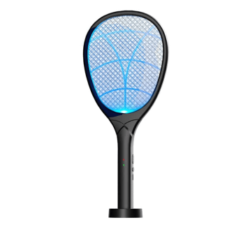 3 in 1 Large Electric Mosquito Swatter with USB Charging and LED Light