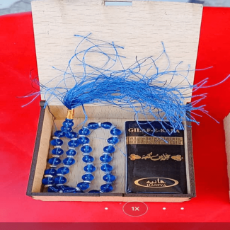 Ramadan Wooden Mini Gift Box - Unique Tasbih Set for Special Occasions