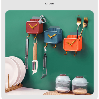 Clock Style Multi-Purpose Mobile Holder - Wall Mounted Storage Solution Price in Pakistan | LAPTAB