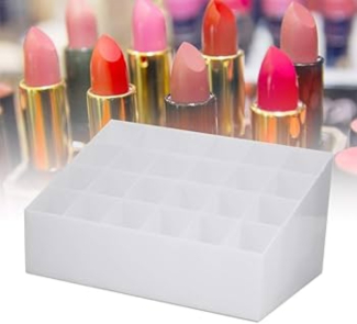 24-Grid Transparent Plastic Lipstick Storage Box for Organized Makeup Price in Pakistan | LAPTAB