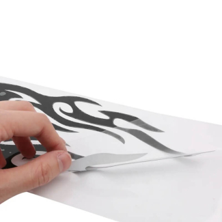 4Pcs White Flames Car Vinyl Stickers - Waterproof & Easy to Install Price in Pakistan | LAPTAB
