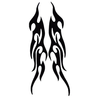 4Pcs White Flames Car Vinyl Stickers - Waterproof & Easy to Install Price in Pakistan | LAPTAB