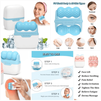 Diougens Lee Cold Facial Roller - Dual-Ended Ice Massager for Skin Care Price in Pakistan | LAPTAB