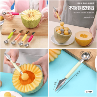 2 pcs Multifunctional Fruit Spoon and Cutter Set for Easy Fruit Prep Price in Pakistan | LAPTAB