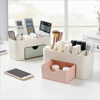 Multi Functional Acrylic Desktop Organizer with Drawer for Cosmetics Price in Pakistan | LAPTAB