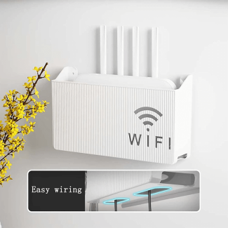 Wall Mounted WiFi Storage Box for Router and Cable Organization