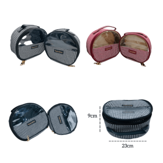 Augenstern Travel Checks Design 2pcs Make-up Organizer