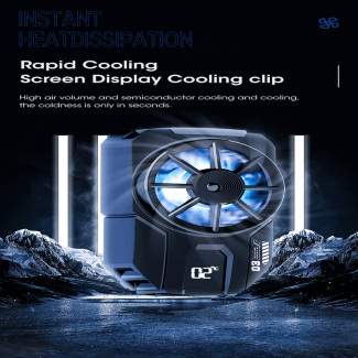 Portable DLA3 Mobile Phone Radiator Cooling Fan Digital Display