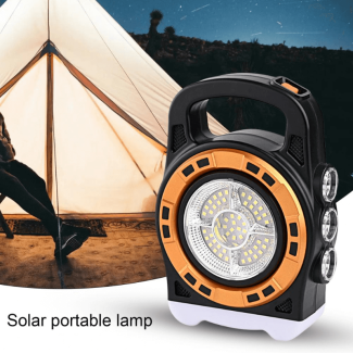 HB-6678C 20W Ergonomic Multi-Functional Portable Solar Lamp with USB Charging Price in Pakistan | LAPTAB