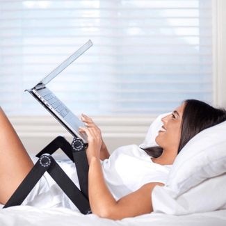 Laptop Stand With Adjustable Folding Ergonomic Design Notebook