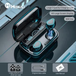 M30 Pro TWS Bluetooth 5.2 Earbuds with IPX7 Waterproof and Phone Holder Price in Pakistan | LAPTAB