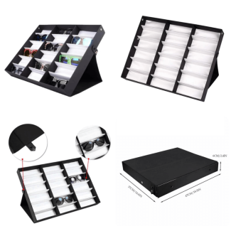 18 Slot Glasses Organizer Case with Soft Lining and Lockable Design Price in Pakistan | LAPTAB
