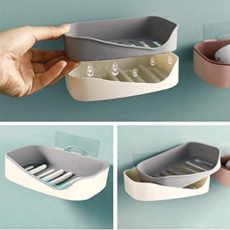 Self-Adhesive Wall-Mounted Soap Dish for Bathroom Organization, Stainless Steel Price in Pakistan | LAPTAB