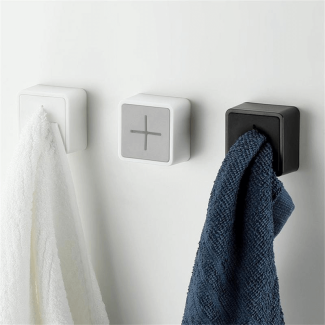 Set of 3 Punch Free Towel Plug Holders - Easy Install, Versatile Use