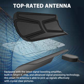 8K 25DBI High Gain Digital TV Antenna with 10 ft Coaxial Cable Price in Pakistan | LAPTAB