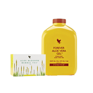 Aloe vera gel drink & Aloe blossom tea Combo deal